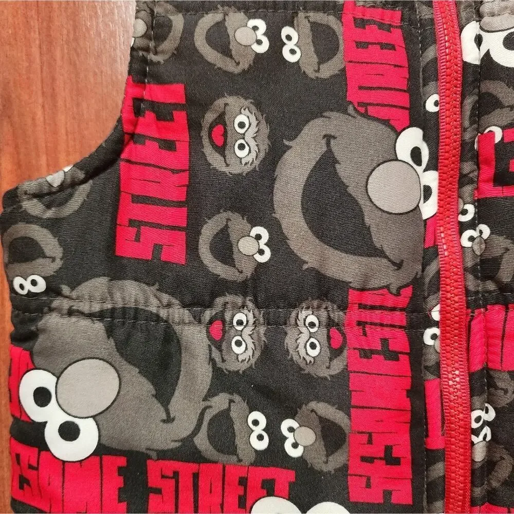 SESEME STREET ELMO VEST GRAY AND RED SIZE 5T